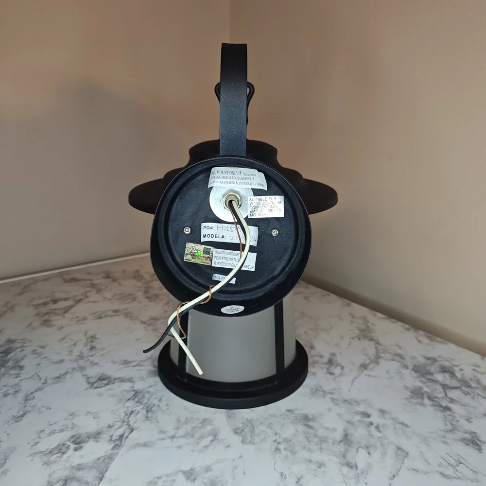 Outdoor Wall Lantern Elegant Black